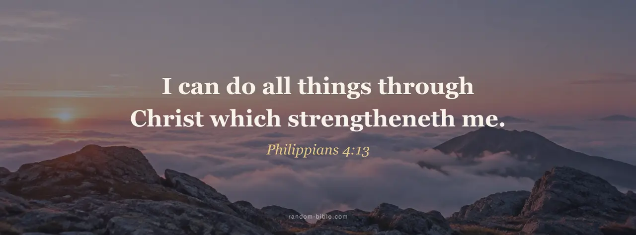 Philippians 4:13 Facebook cover: "I can do all things through Christ which strengtheneth me."