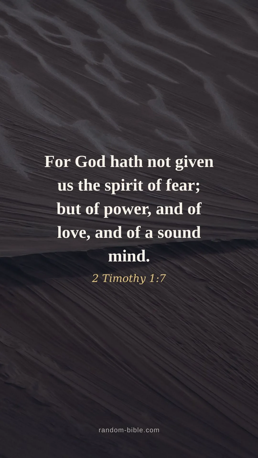2 Timothy 1:7 — lock screen Bible verse wallpaper