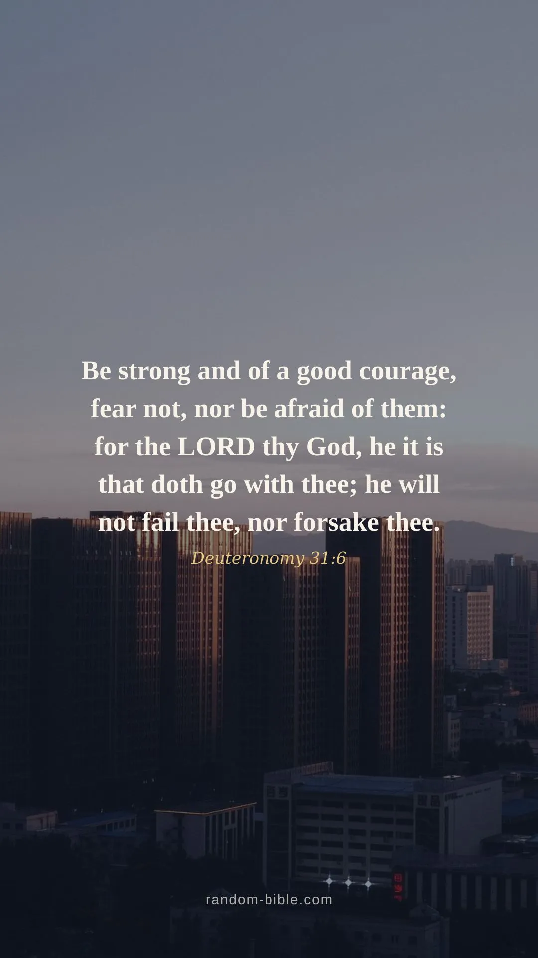 Deuteronomy 31:6 — Bible verse wallpaper