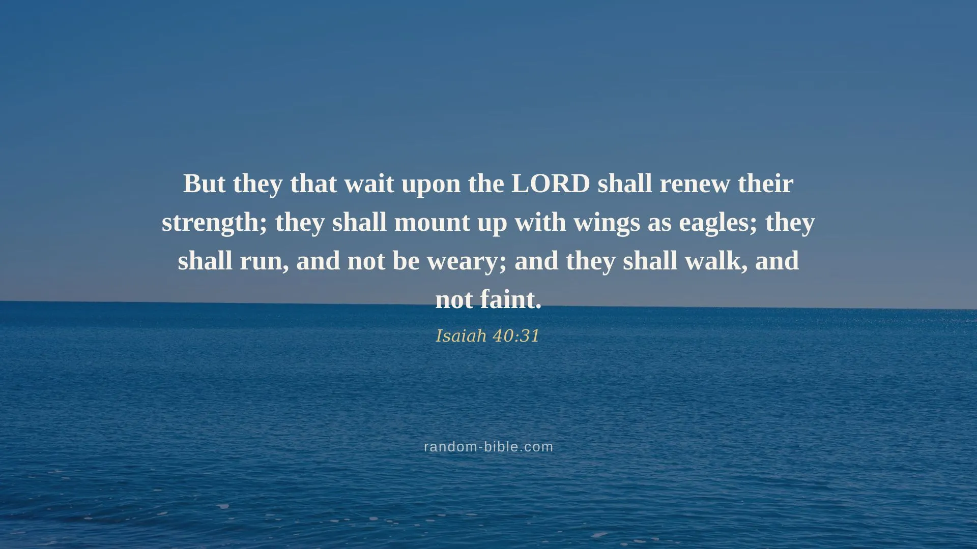 Isaiah 40:31 — Bible verse wallpaper