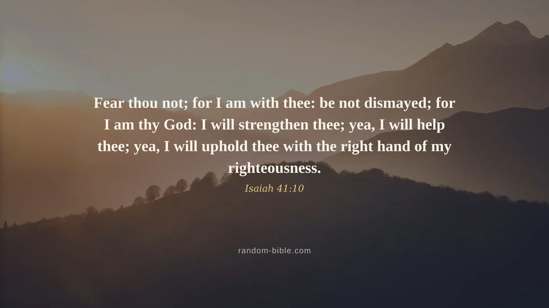 Isaiah 41:10 — Bible verse wallpaper