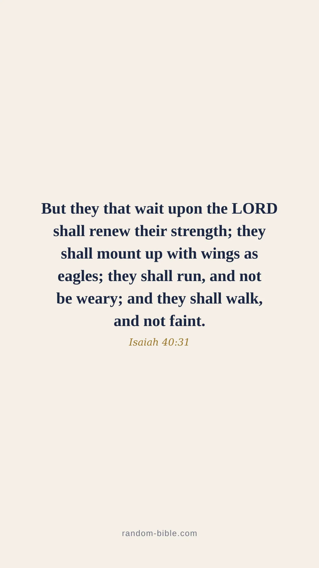 Isaiah 40:31 minimal Bible verse wallpaper (KJV)