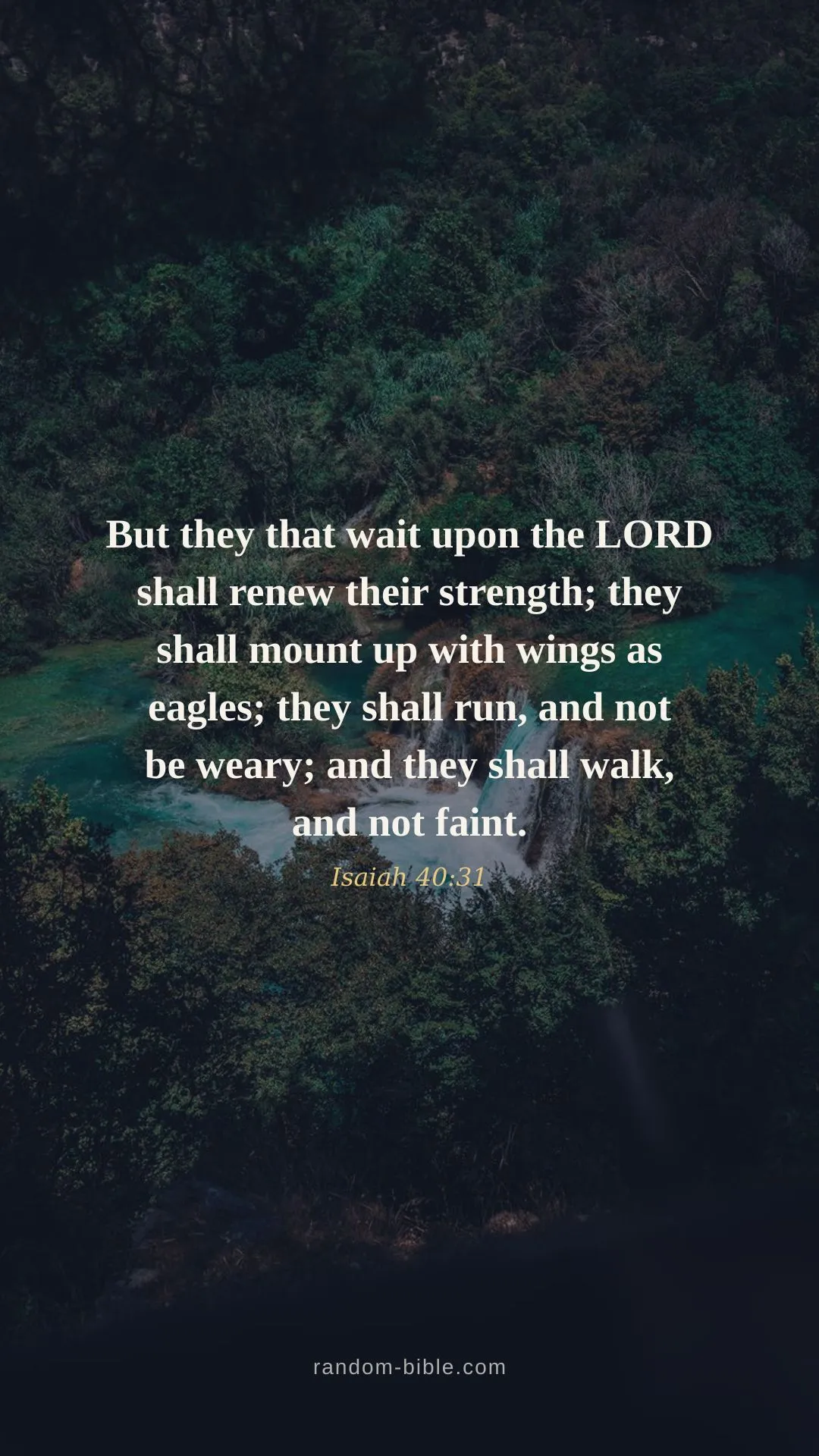 Isaiah 40:31 — lock screen Bible verse wallpaper