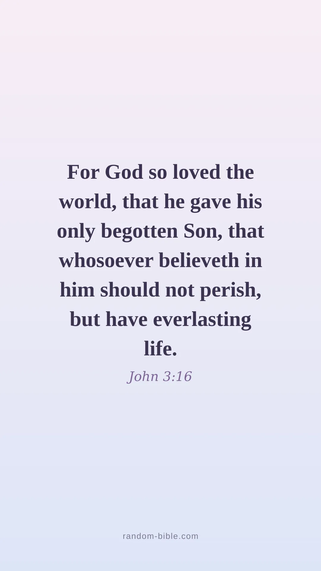 John 3:16 aesthetic Bible verse wallpaper (KJV)