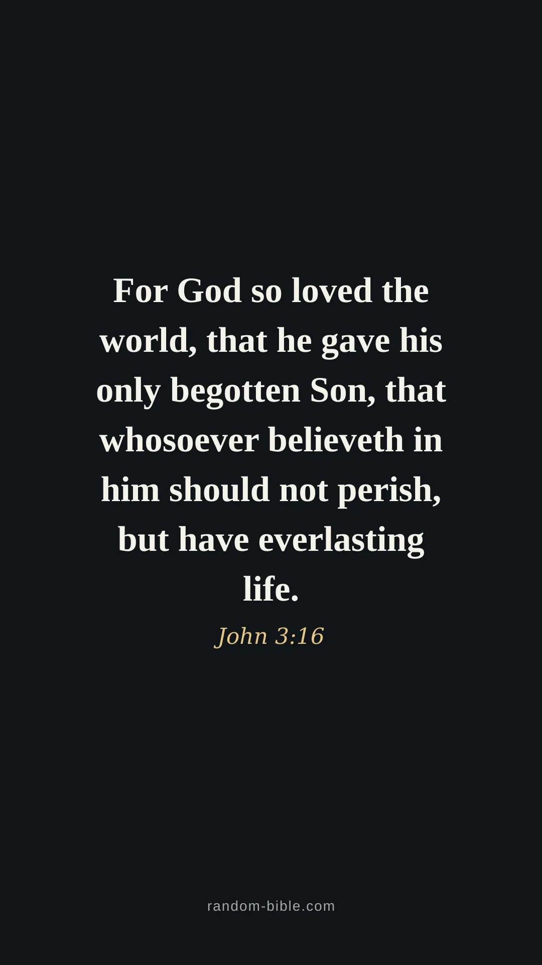 John 3:16 dark Bible verse wallpaper (KJV)
