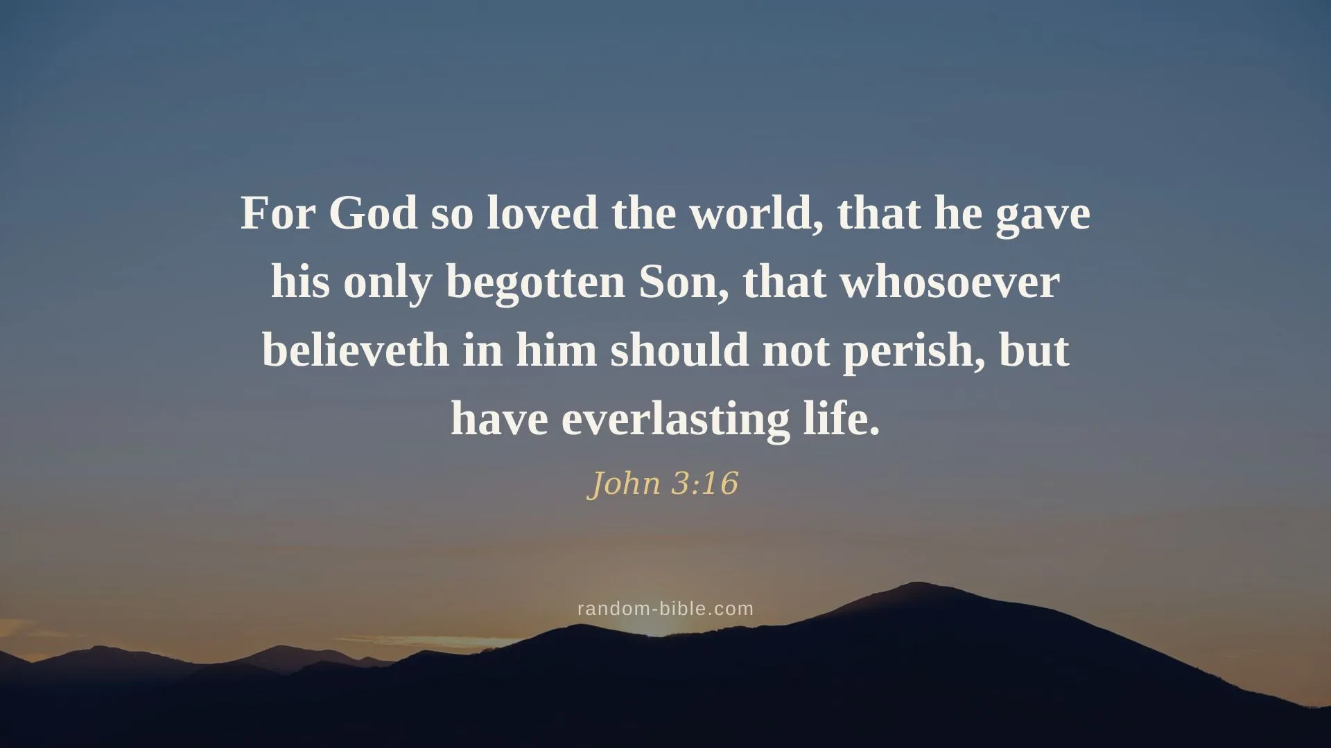 John 3:16 — Bible verse wallpaper
