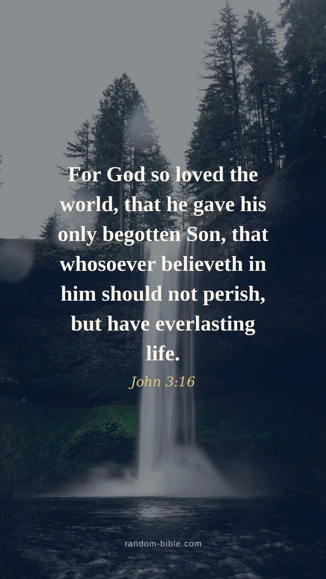 John 3:16 — lock screen Bible verse wallpaper