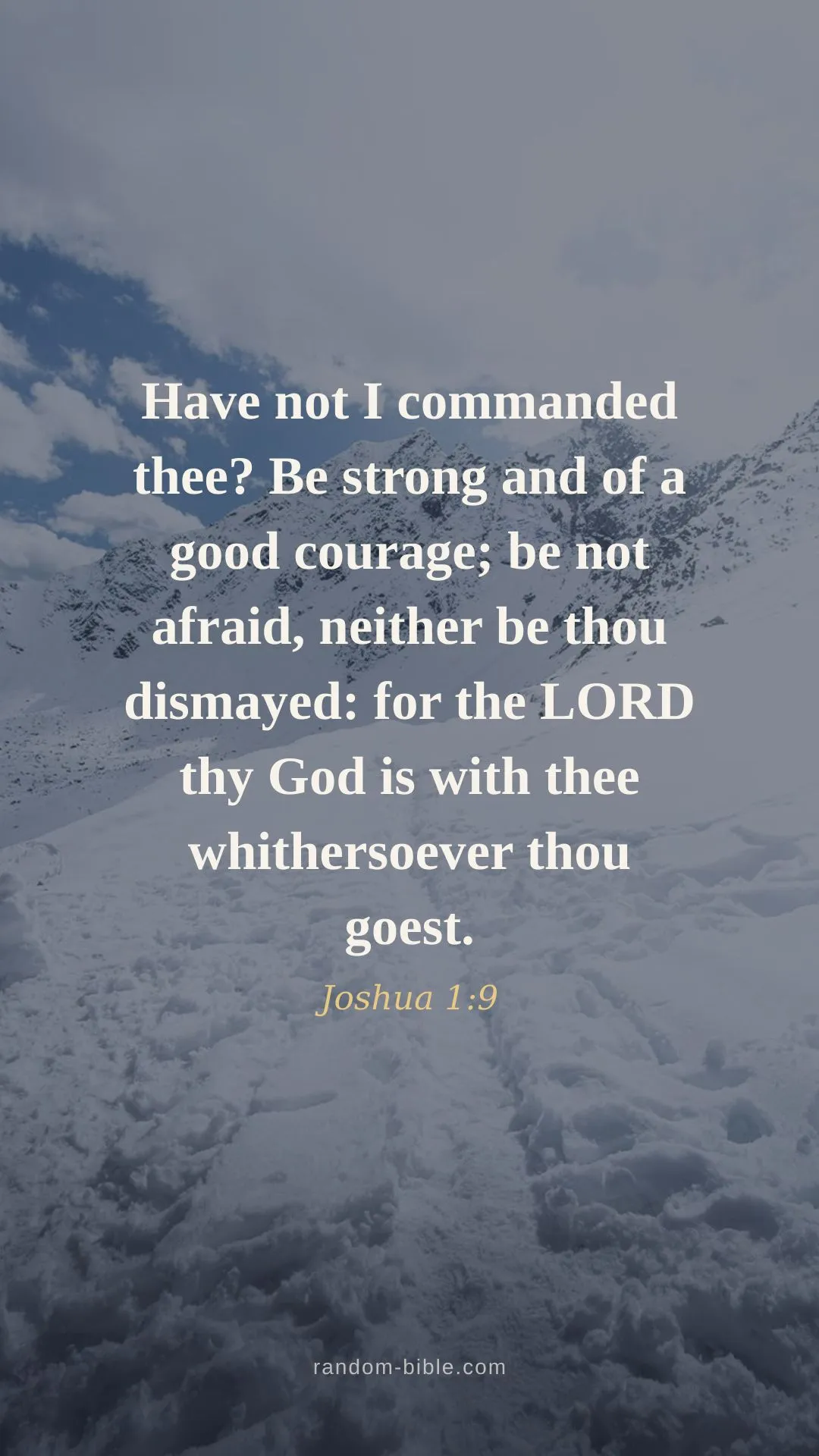 Joshua 1:9 Bible verse wallpaper