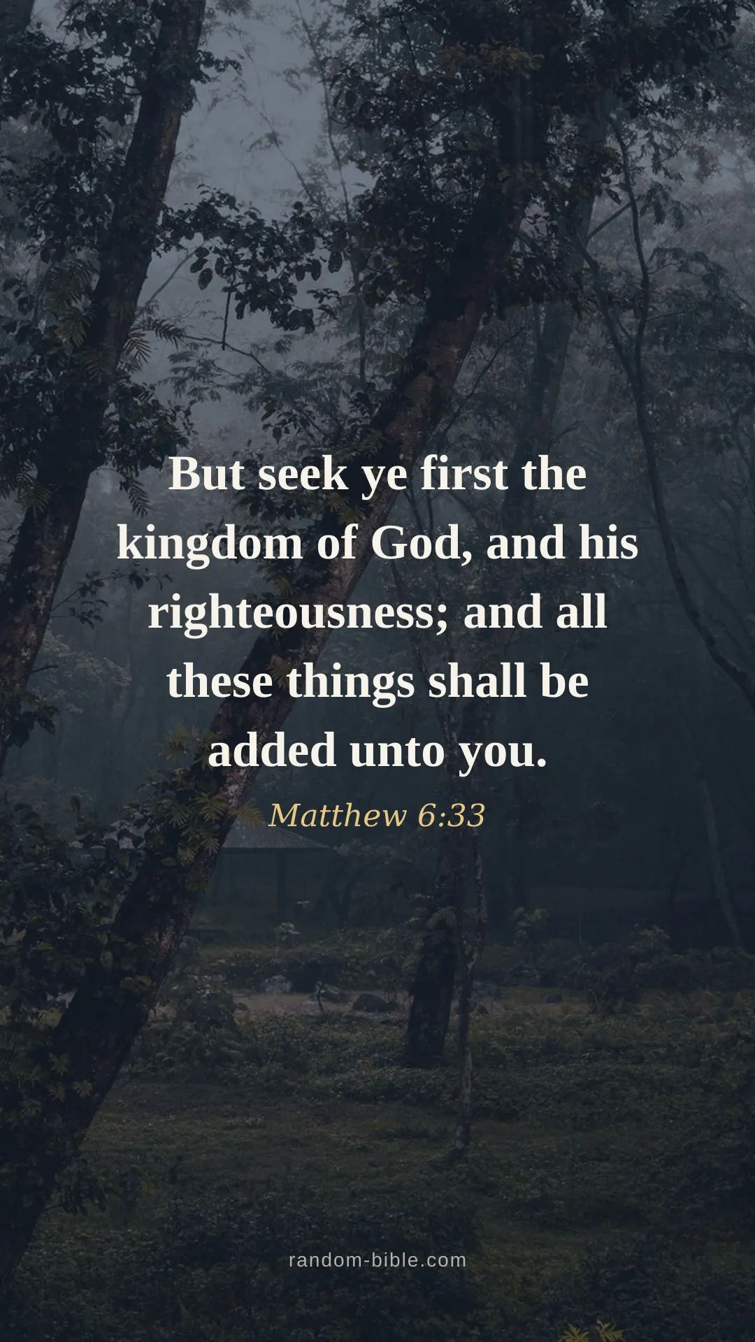 Matthew 6:33 — Bible verse wallpaper