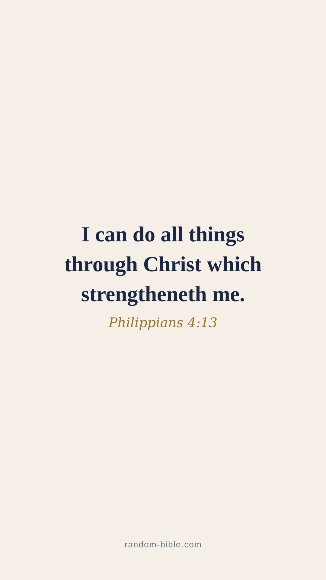 Philippians 4:13 minimal Bible verse wallpaper (KJV)