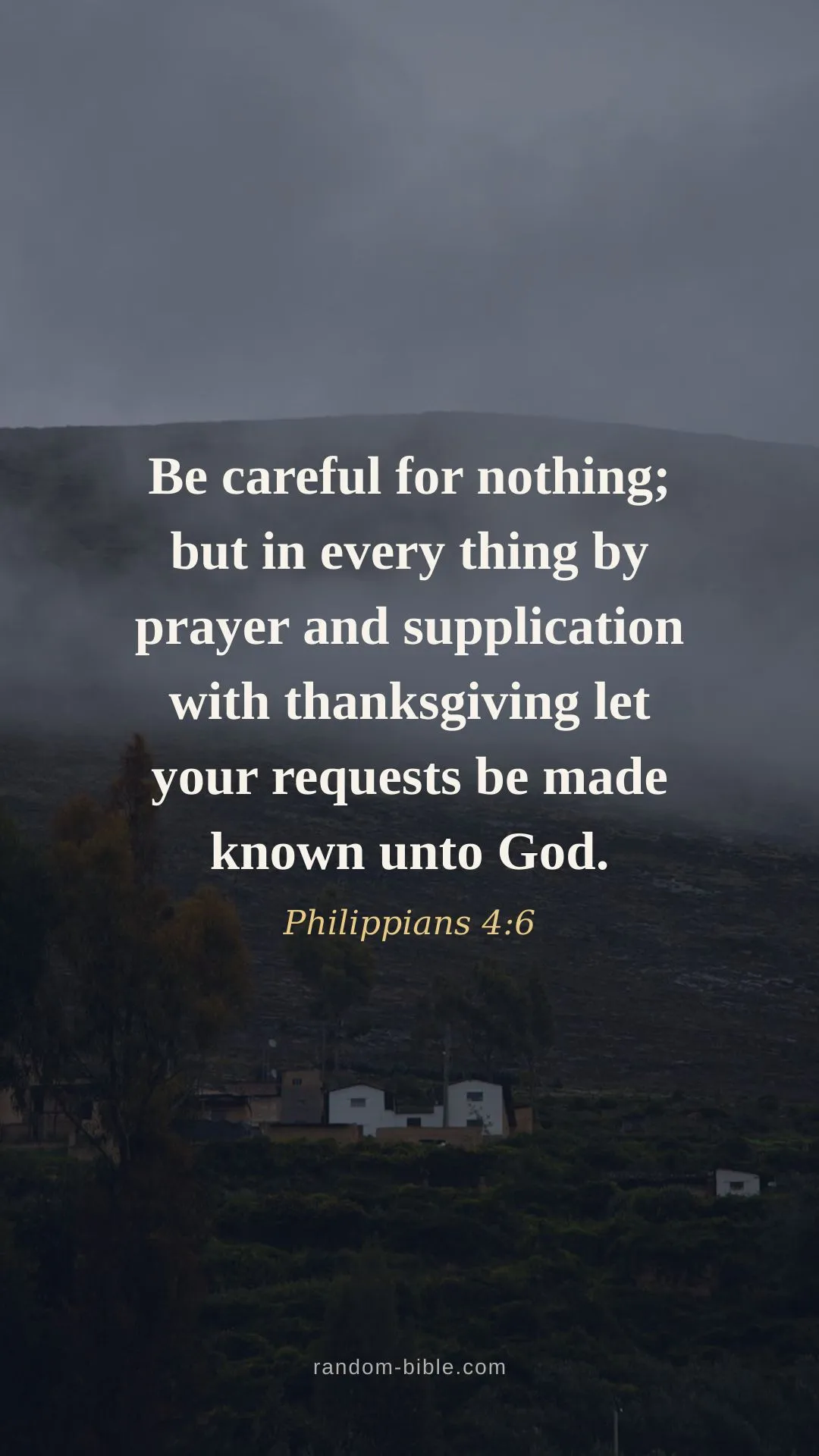 Philippians 4:6 — lock screen Bible verse wallpaper