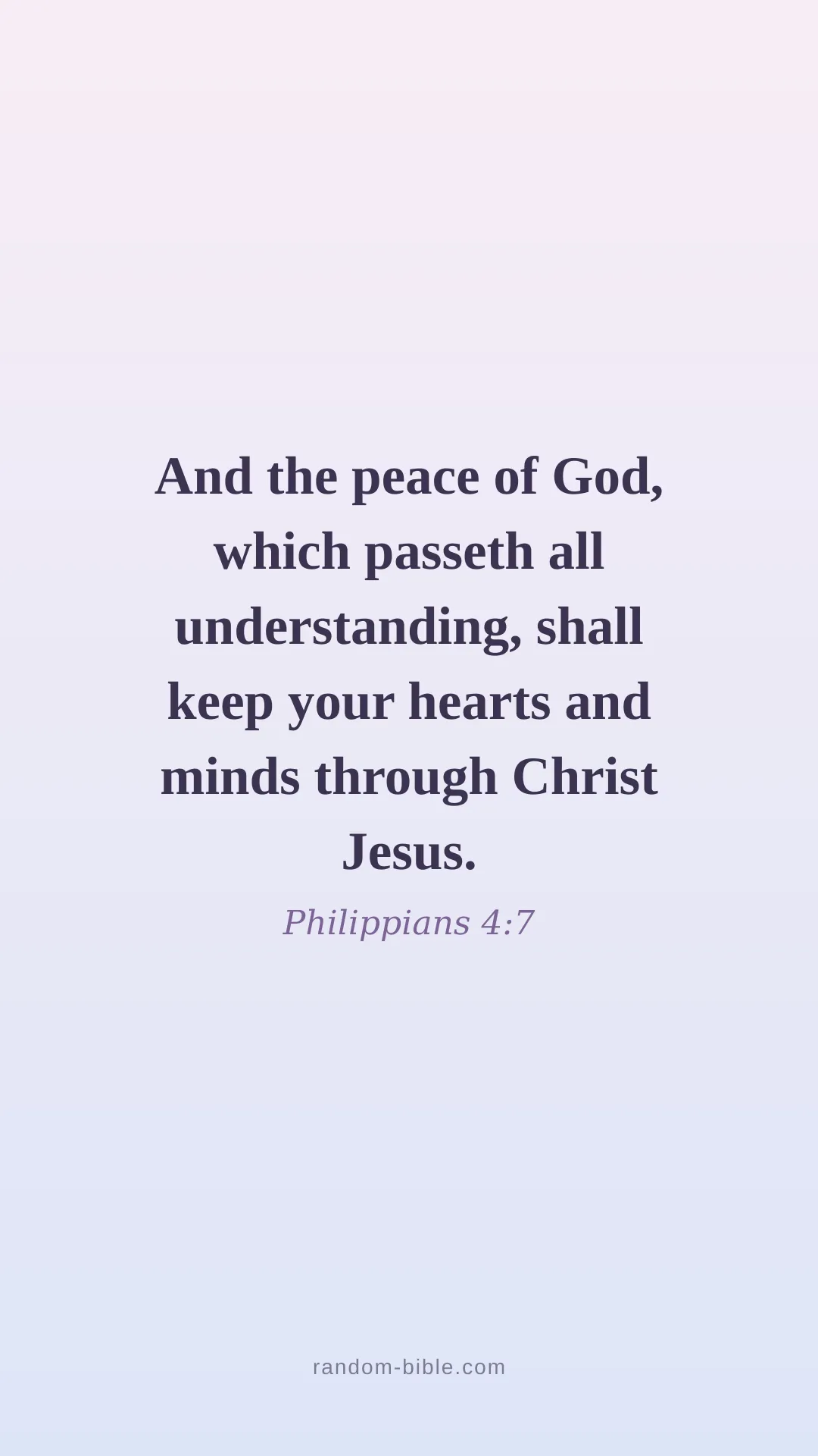 Philippians 4:7 — aesthetic Bible verse wallpaper