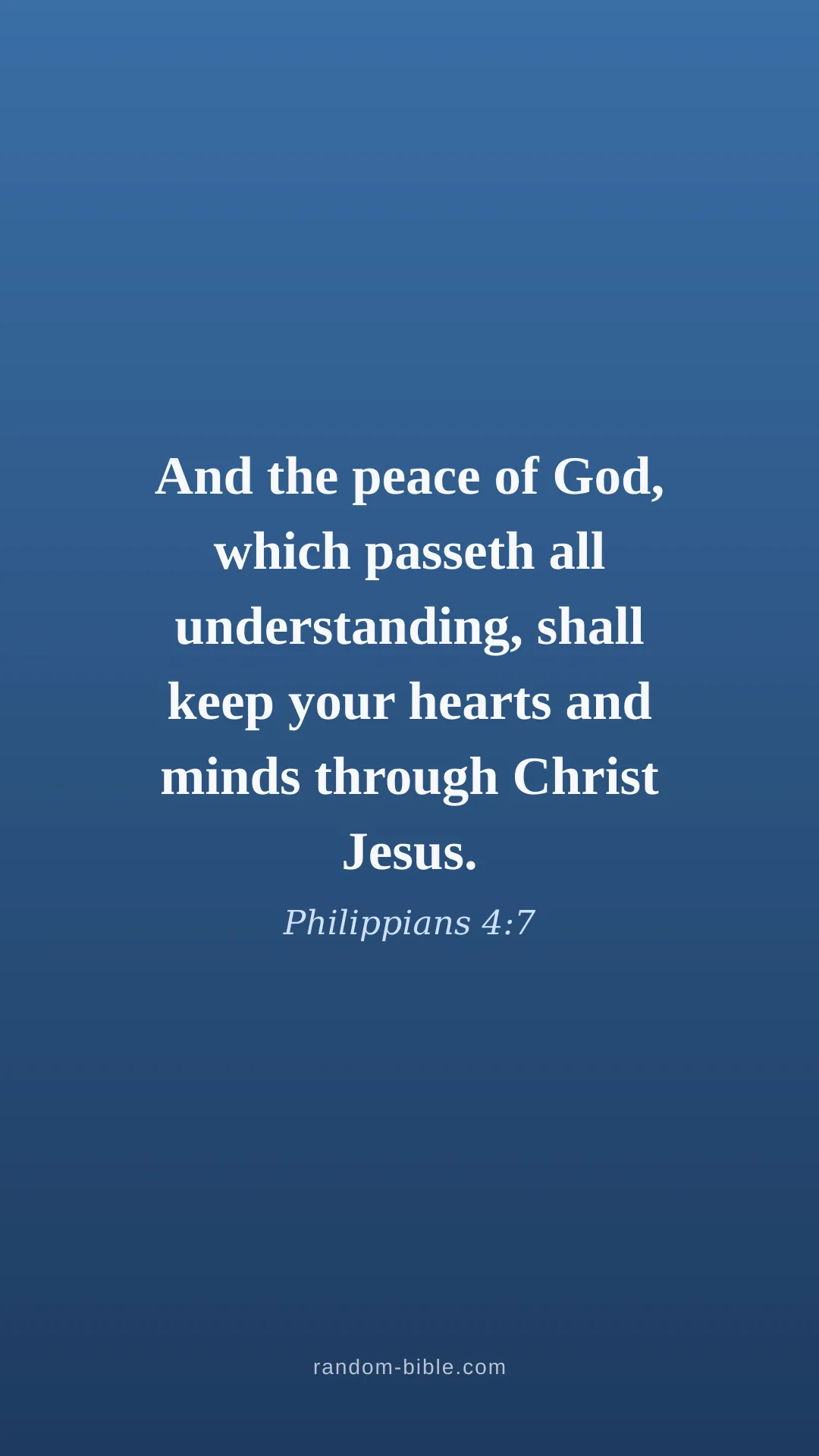 Philippians 4:7 — blue Bible verse wallpaper