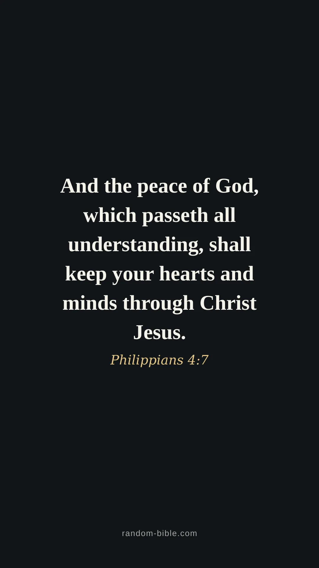 Philippians 4:7 — black Bible verse wallpaper