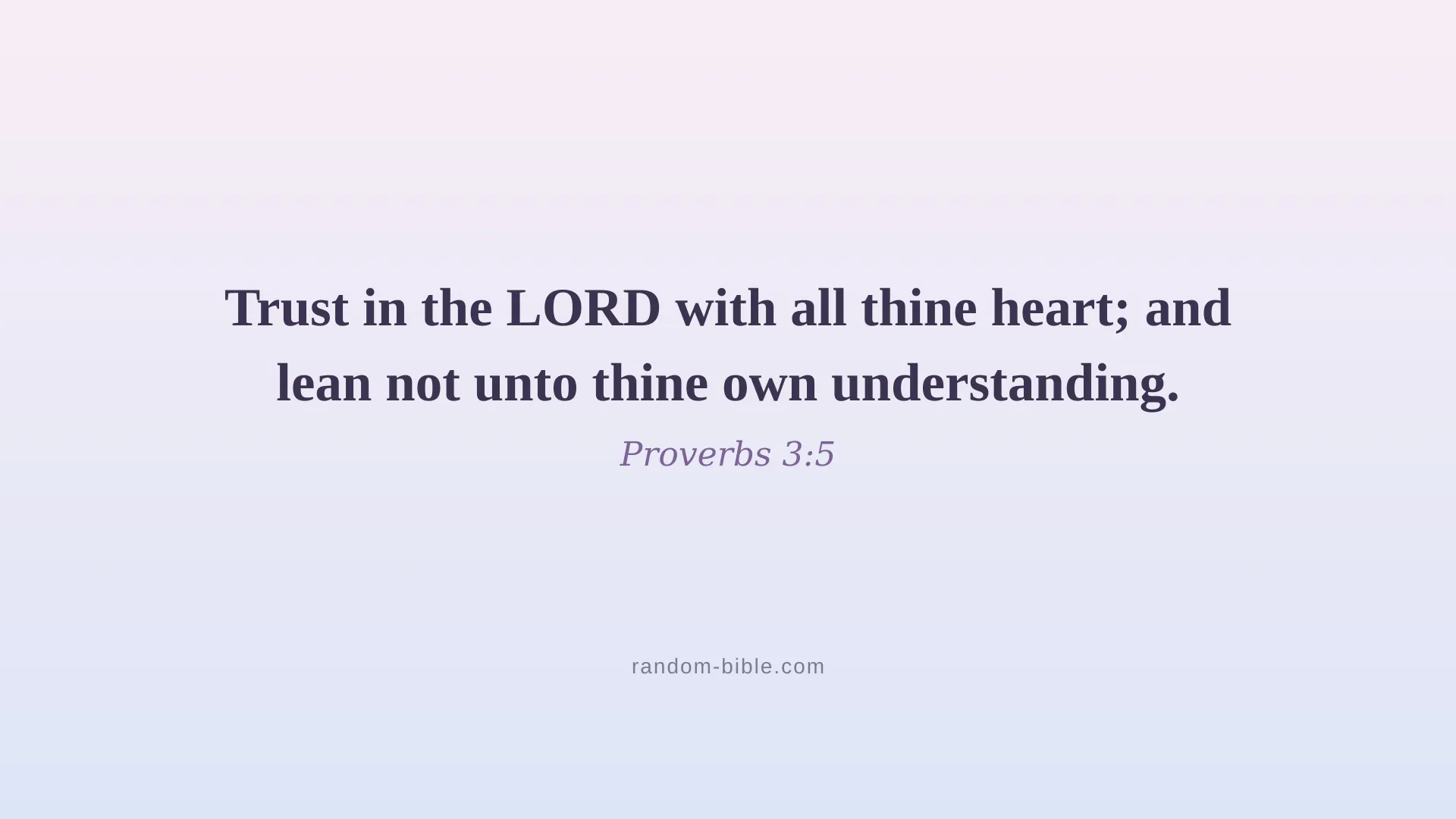 Proverbs 3:5 aesthetic Bible verse wallpaper for desktop and laptop (KJV)