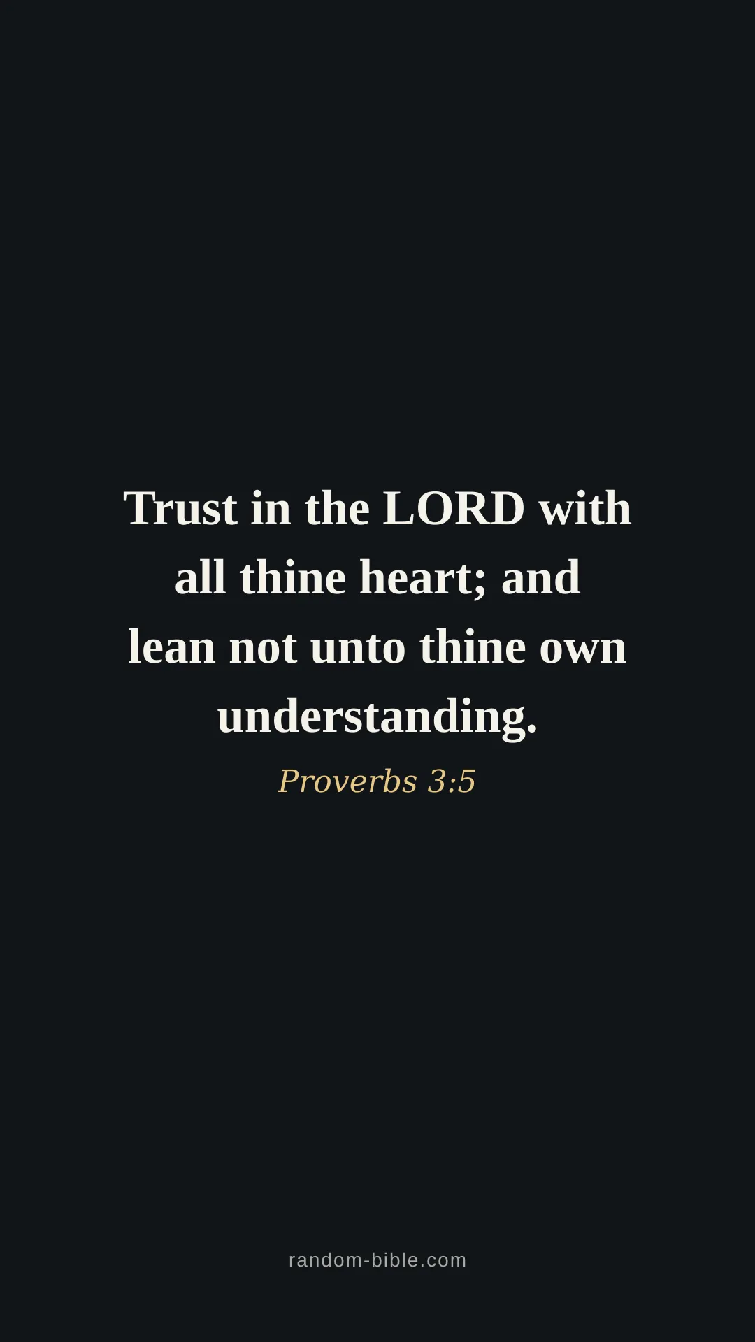 Proverbs 3:5 dark Bible verse wallpaper (KJV)