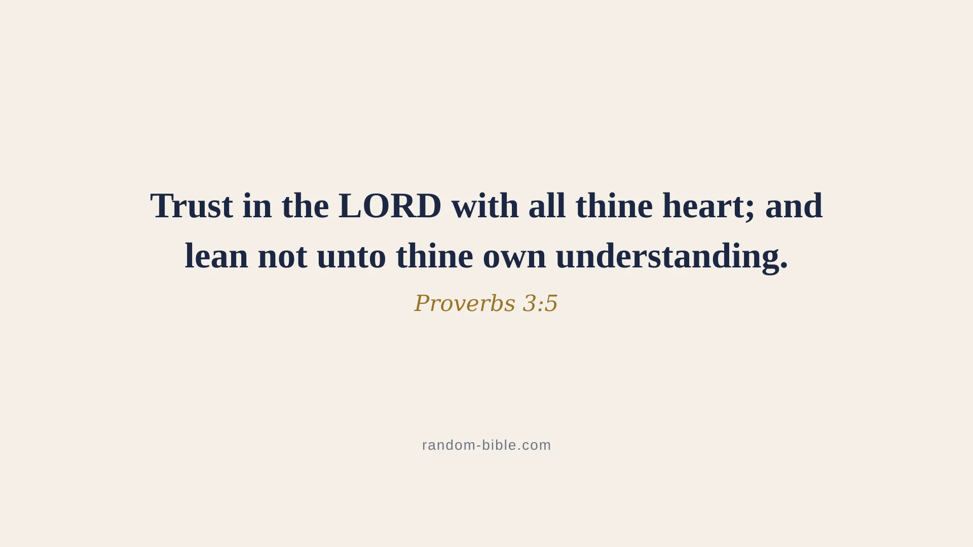 Proverbs 3:5 minimal Bible verse wallpaper for desktop and laptop (KJV)