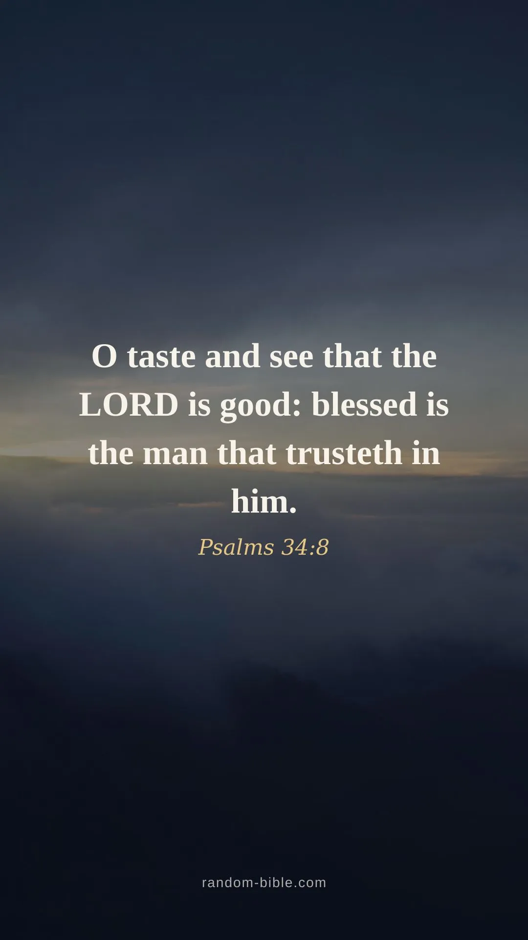 Psalms 34:8 — Bible verse wallpaper