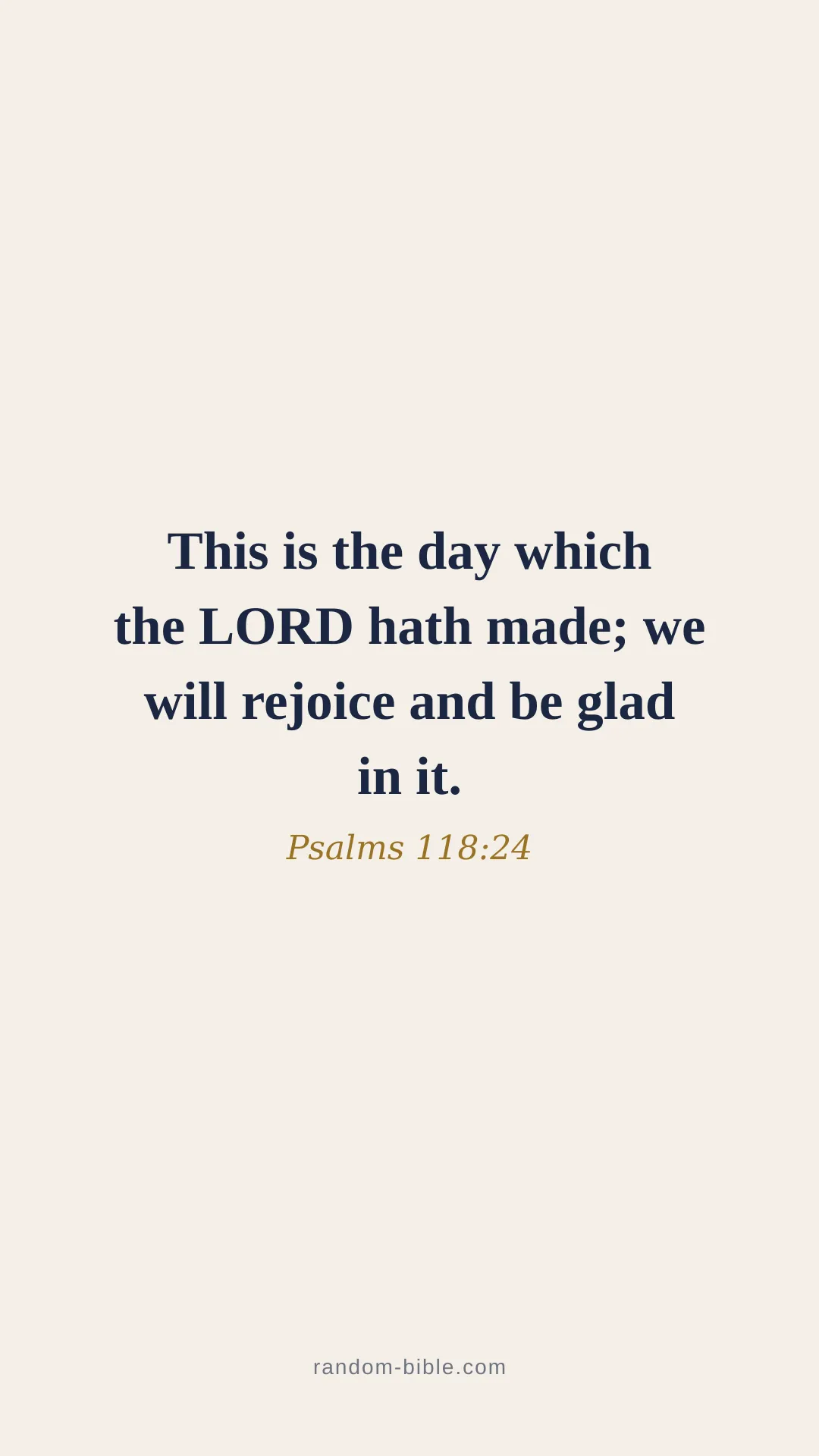 Psalms 118:24 minimal Bible verse wallpaper (KJV)