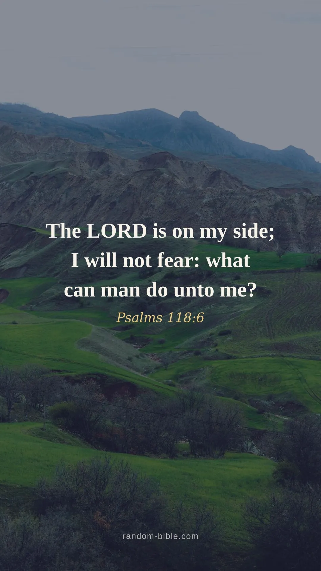Psalms 118:6 — lock screen Bible verse wallpaper