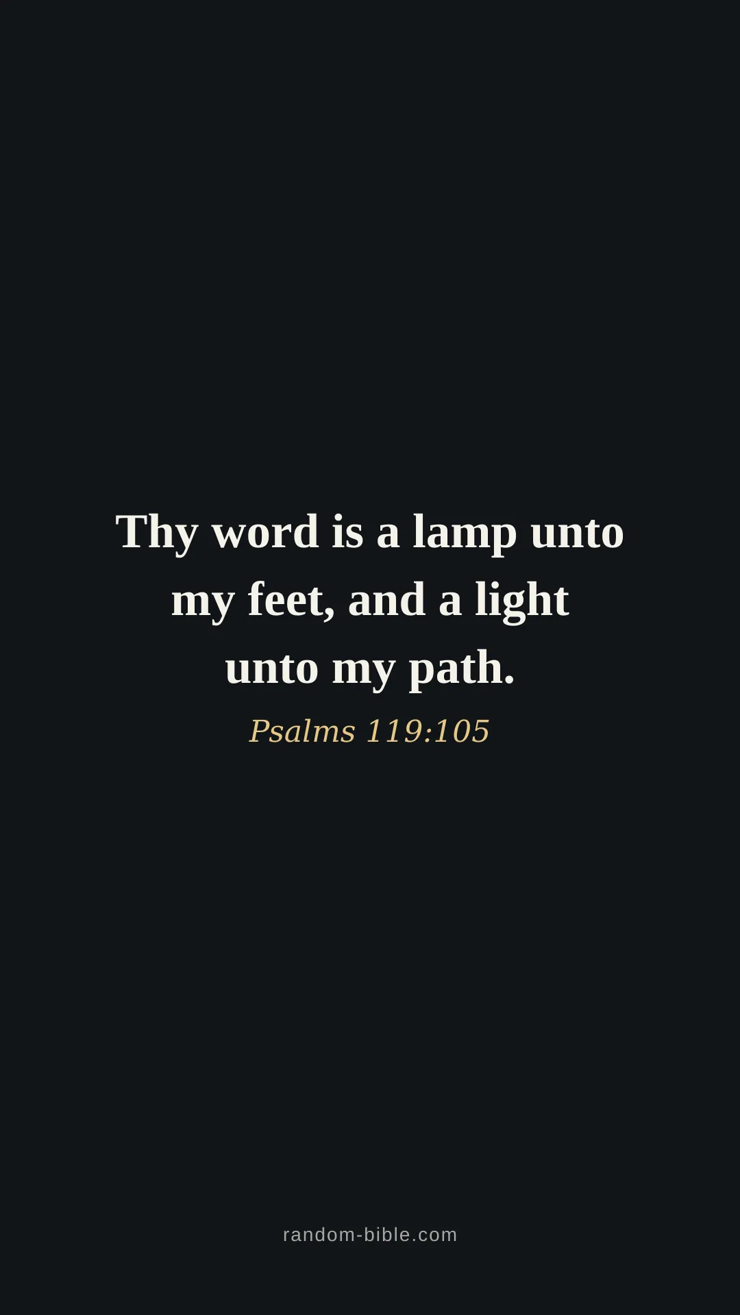 Psalms 119:105 — black Bible verse wallpaper