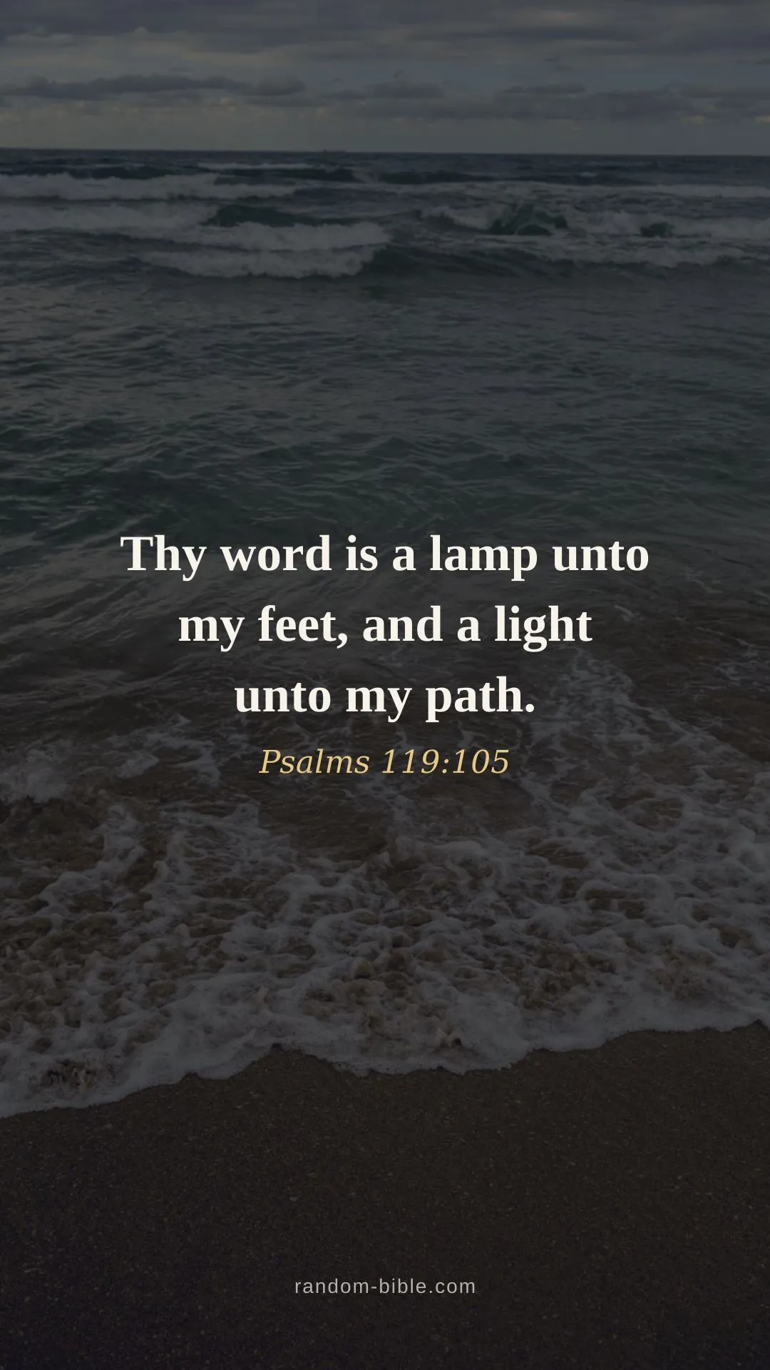 Psalms 119:105 — lock screen Bible verse wallpaper