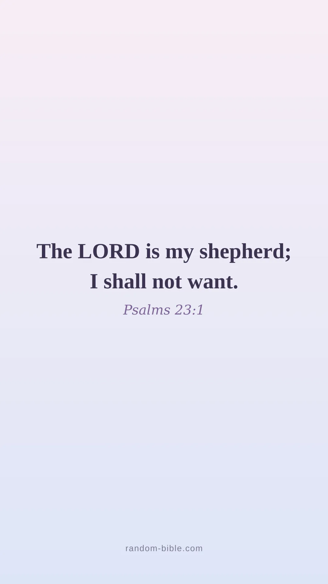 Psalms 23:1 aesthetic Bible verse wallpaper (KJV)