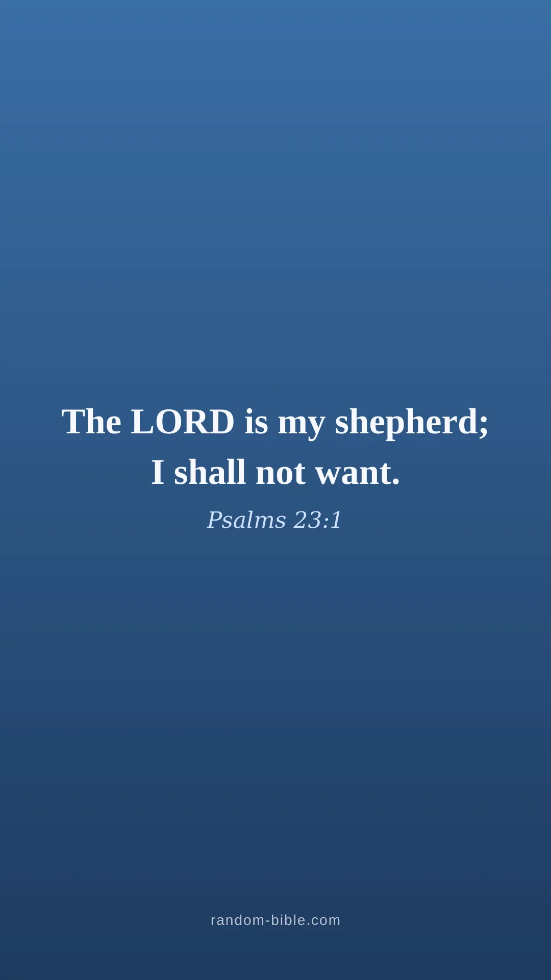 Psalms 23:1 blue Bible verse wallpaper (KJV)