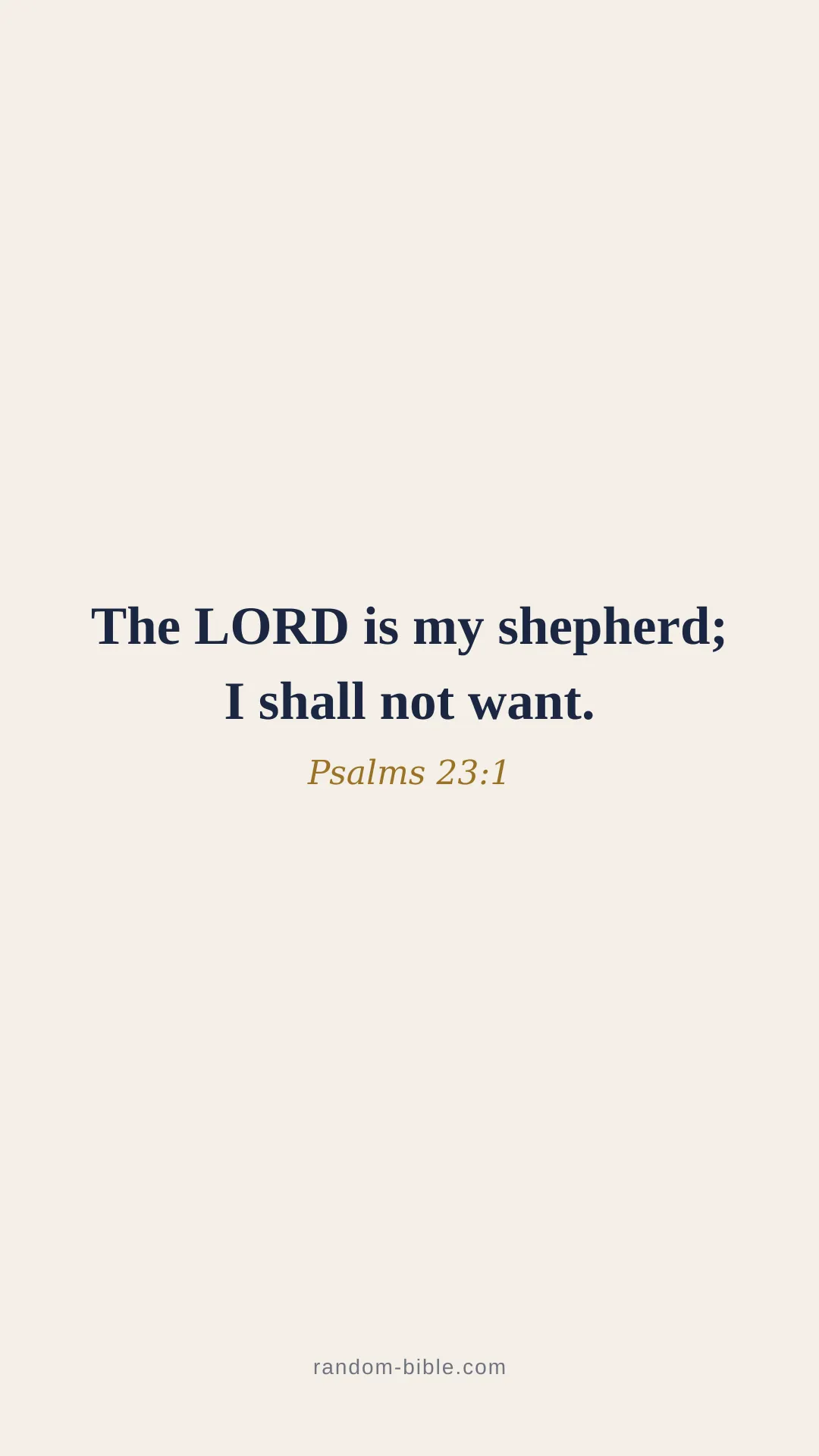 Psalms 23:1 minimal Bible verse wallpaper (KJV)