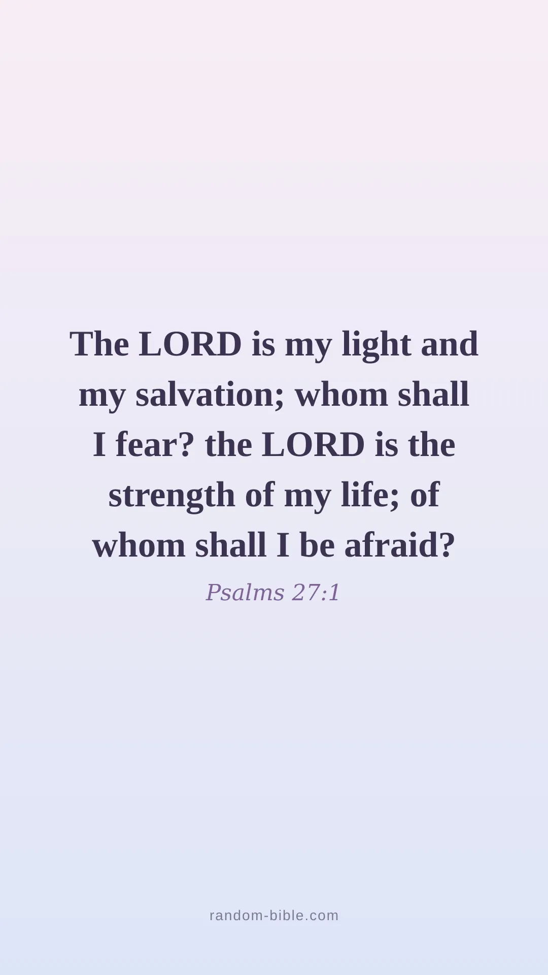 Psalms 27:1 — aesthetic Bible verse wallpaper