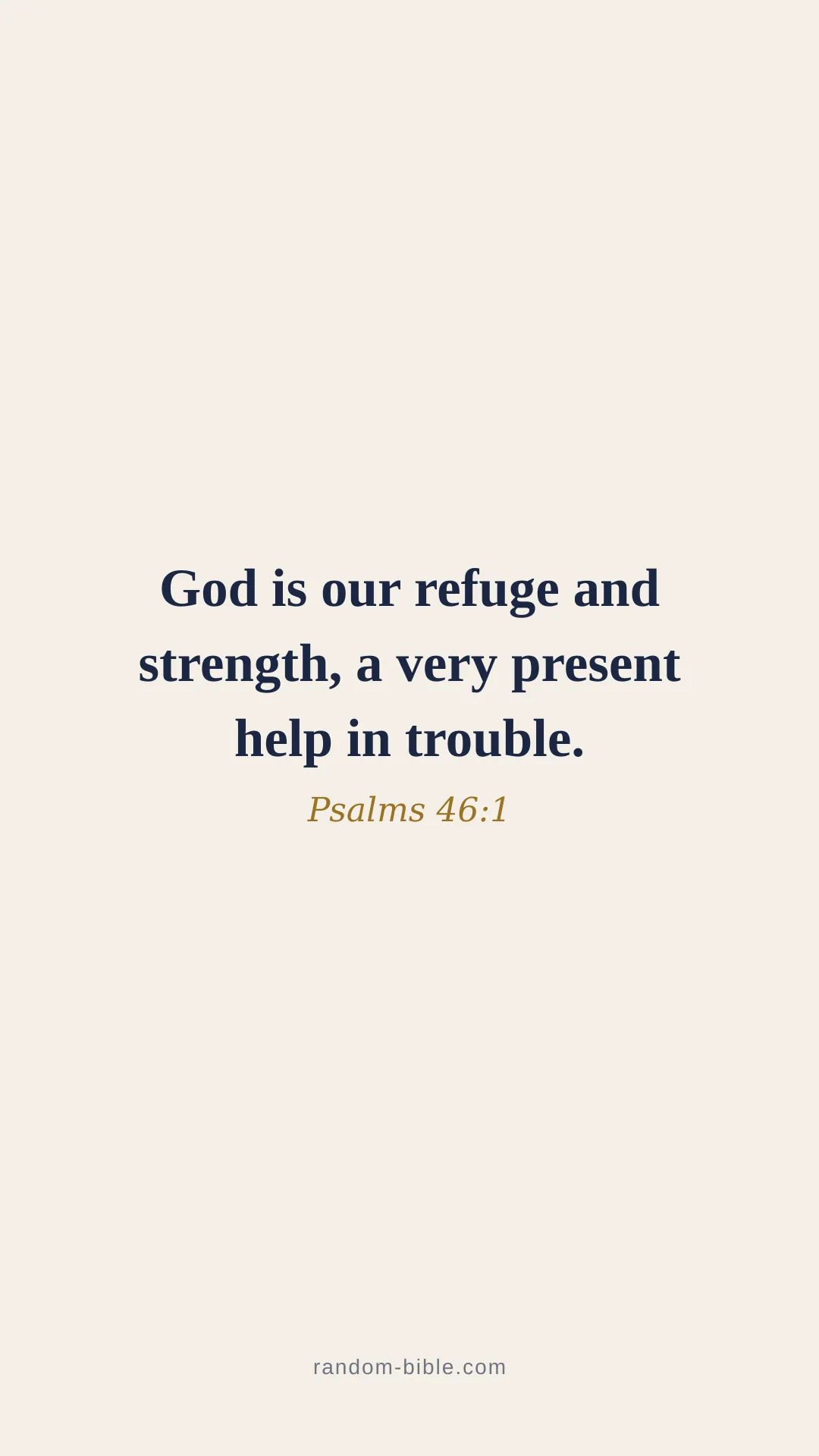 Psalms 46:1 minimal Bible verse wallpaper (KJV)