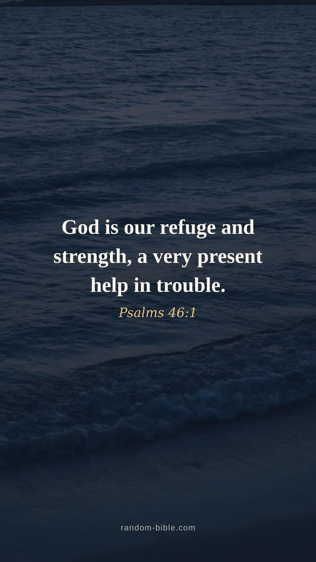 Psalms 46:1 — lock screen Bible verse wallpaper