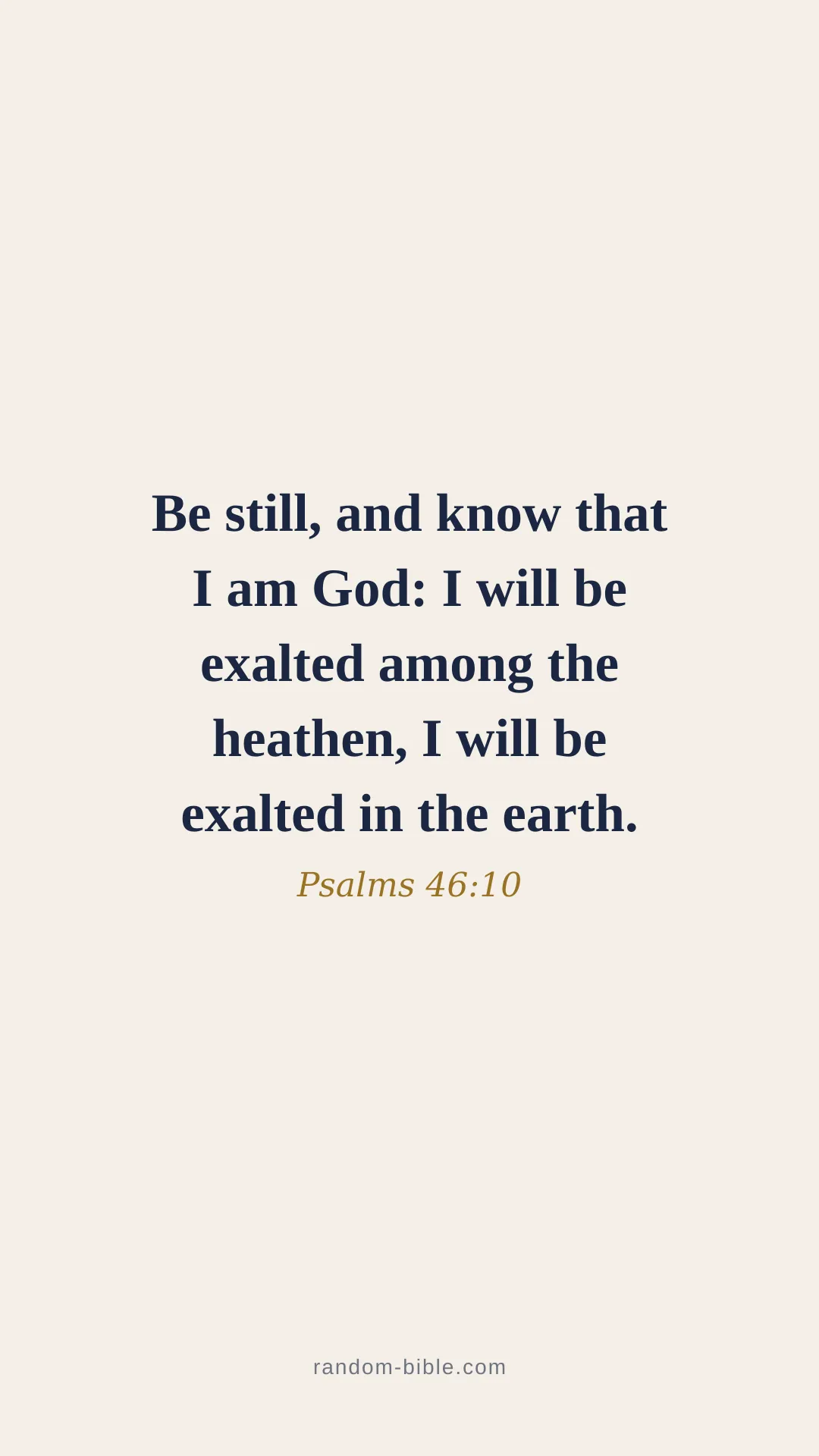 Psalms 46:10 minimal Bible verse wallpaper (KJV)
