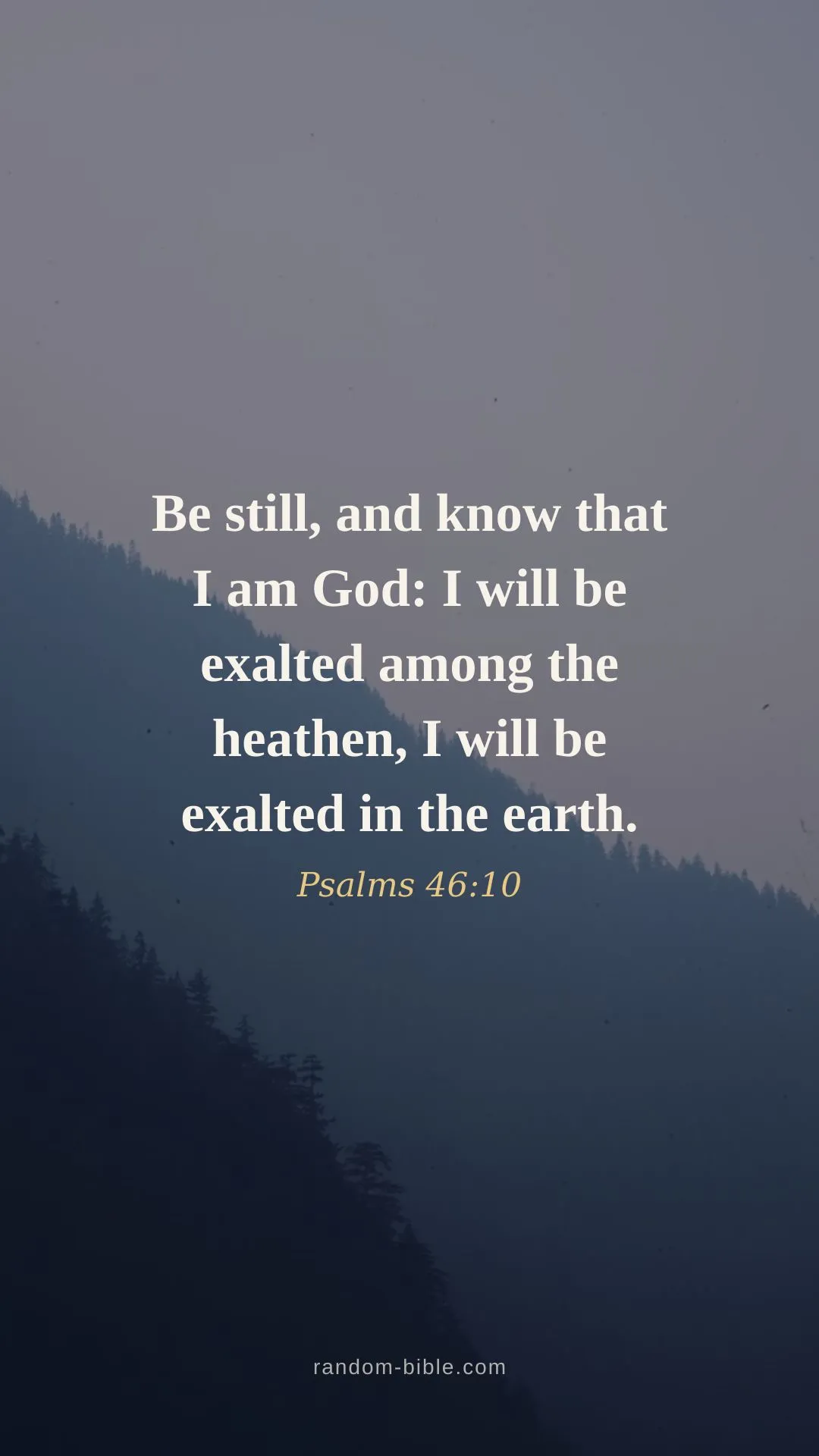 Psalms 46:10 — lock screen Bible verse wallpaper