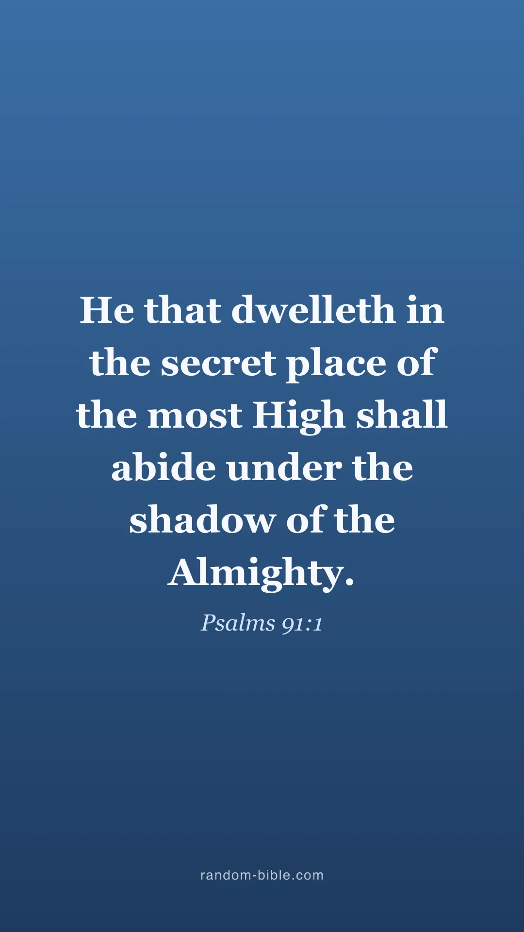 Psalms 91:1 blue Bible verse wallpaper (KJV)
