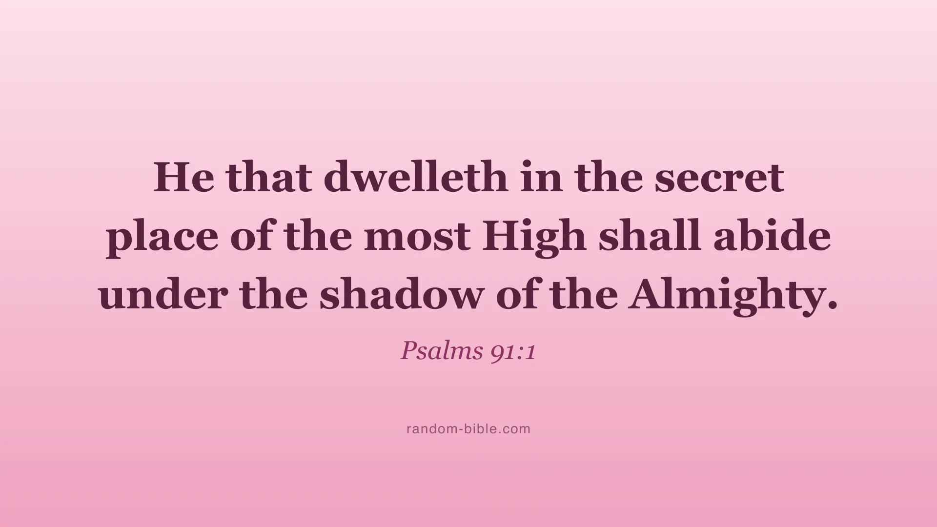 Psalms 91:1 pink Bible verse wallpaper for desktop and laptop (KJV)