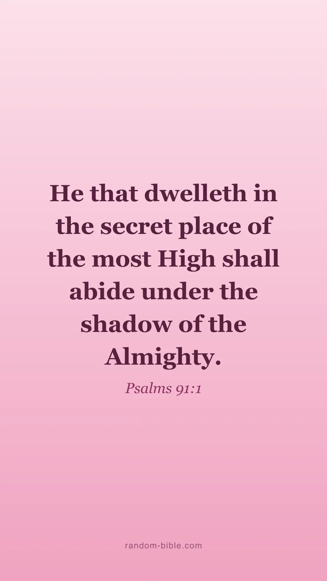 Psalms 91:1 pink Bible verse wallpaper (KJV)